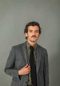 Blazer Semi-Entoilé Flanelle Grise